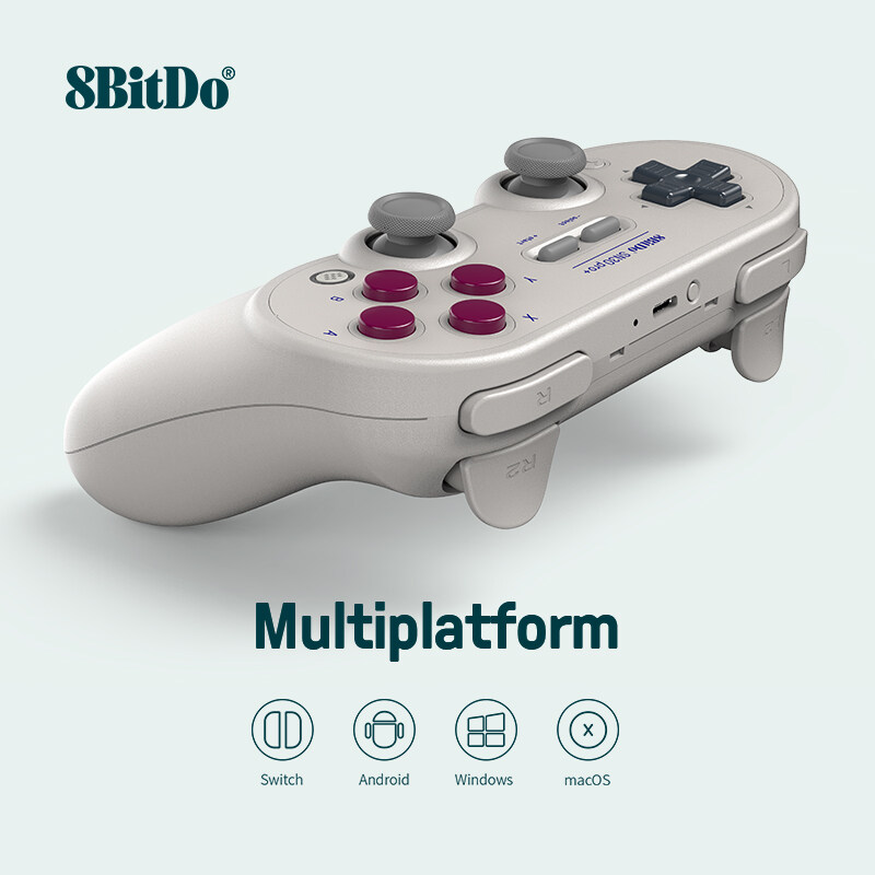 ต้นฉบับ8Bitdo SN30 Pro + ไร้สายจอยเกมส์บลูทูธ8BITDO SN30 Pro Plus Classic จอยสติ๊กเล่นเกมสำหรับ