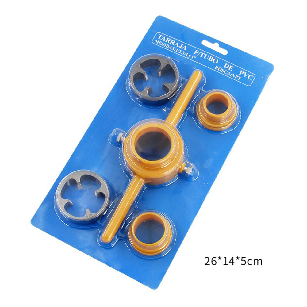 6 cái/bộ PVC ống nhựa côn chủ đề Maker Tool Die ống nhựa ren ống sets 1/2 "3/4" 1 "cho ống nhựa ren ống ing dụng cụ cầm tay