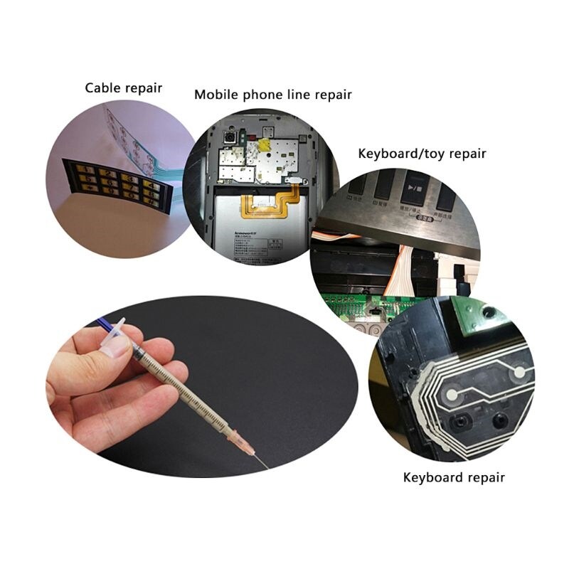 【TAIYONG】 Silver Conductive Glue Adhesive Paint For Electronics Circuit Board PCB Repair Drop Shipping