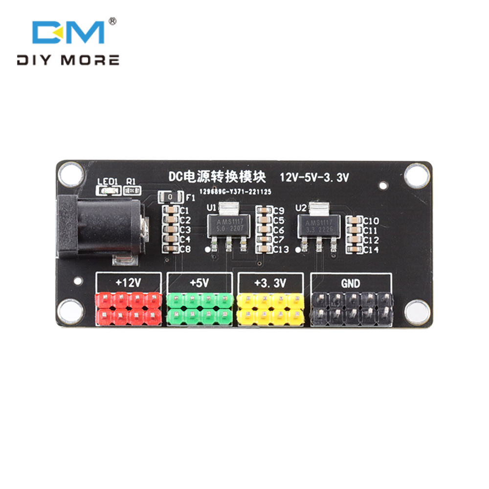 diymore DC-DC 12 V Đến 3.3 V / 5 V / 12 V Máy Chuyển Đổi Điện Áp Đa Đầu Ra Bước Xuống Mô-đun Nguồn Với Bộ Chuyển Đổi Điện