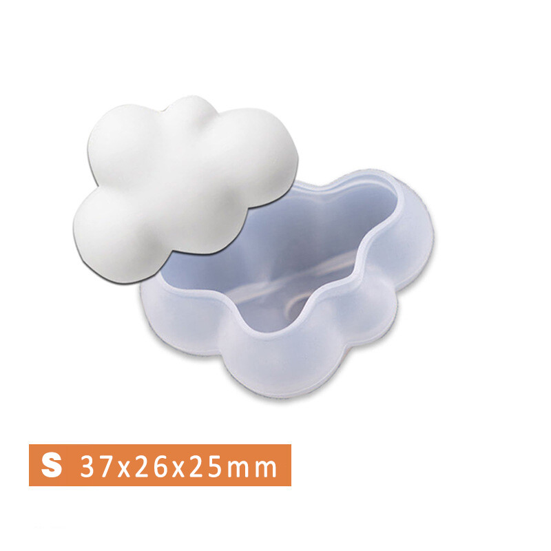 SHOOTHE DIY Handmade Ice Cube Moulds 3D Stereo DIY Baking Decoration Soap Mould Silicone Cloud Shape Multifunction S/M/L 1Pcs