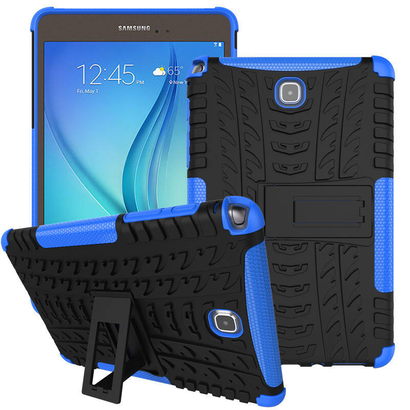 Sm-p355 case for samsung galaxy tab a 8.0 2015 sm-t350 sm-t355 sm-p350 t350 t355 p350 p355 cover silicone tpu+pc kickstand dual armor back cover