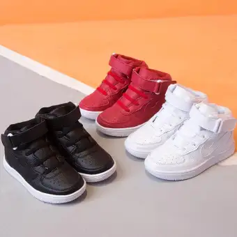boys white high top sneakers