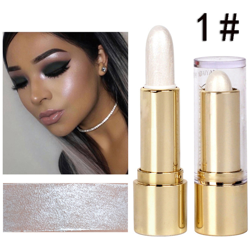 3 Colors 3D Face Brighten Highlighter Bar Cosmetic Face Contour Bronzer Shimmer Highlighter Stick Concealer Cream Makeup tool