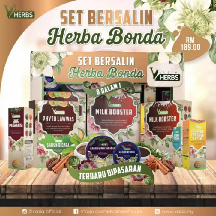 V Asia Set Bersalin Herba Bonda 8 In 1 Lazada