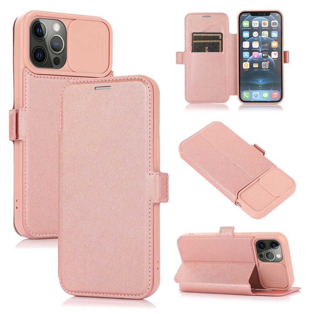 Flip Case For iPhone 13 14 Pro Max Leather Cover with Card Slots Camera Protection Casing