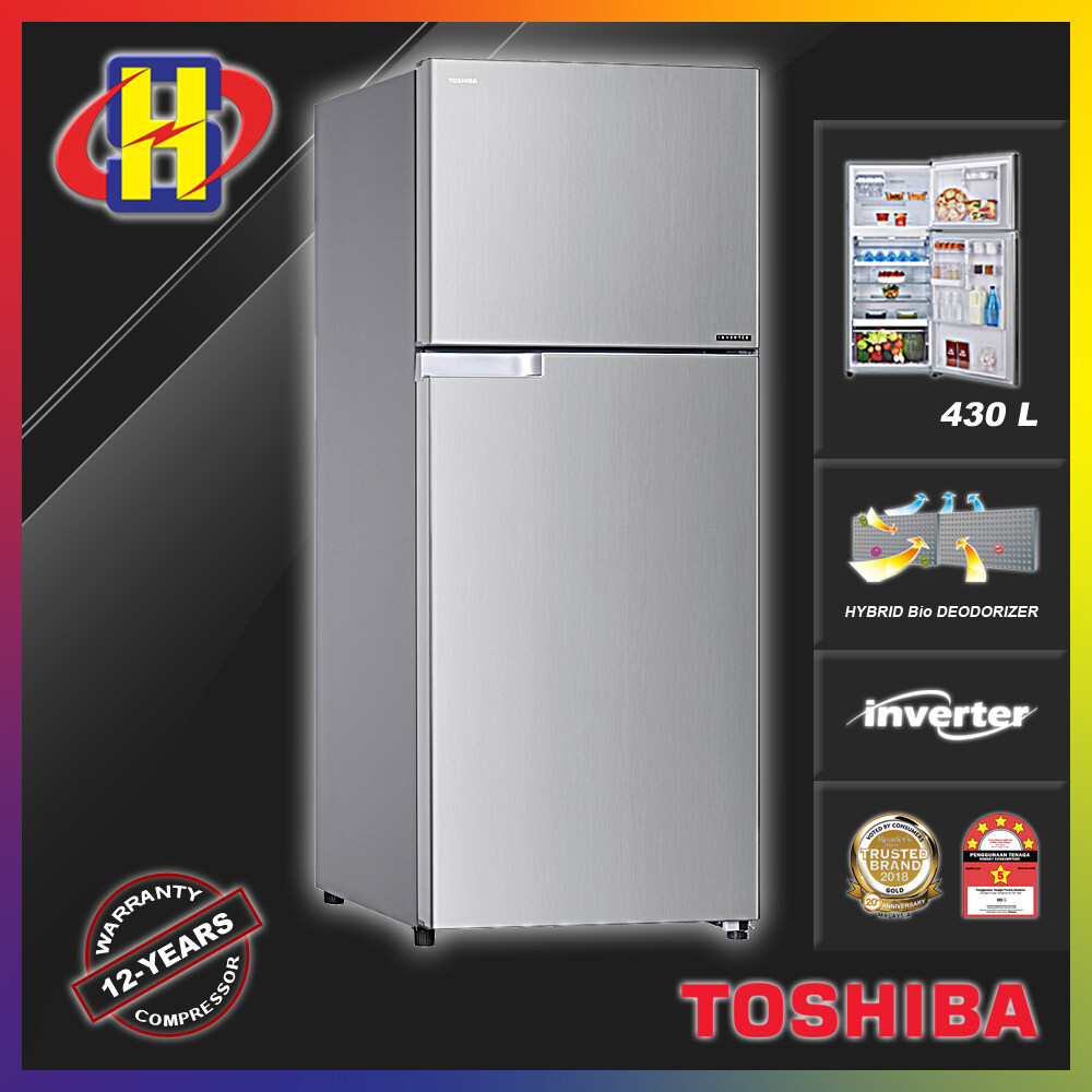 [Delivery By Seller Only Klang Valley]Toshiba Refrigerator 430L Hybird Bio Inverter Fridge Refrigerator Petik Sejuk GR-A43MBZ