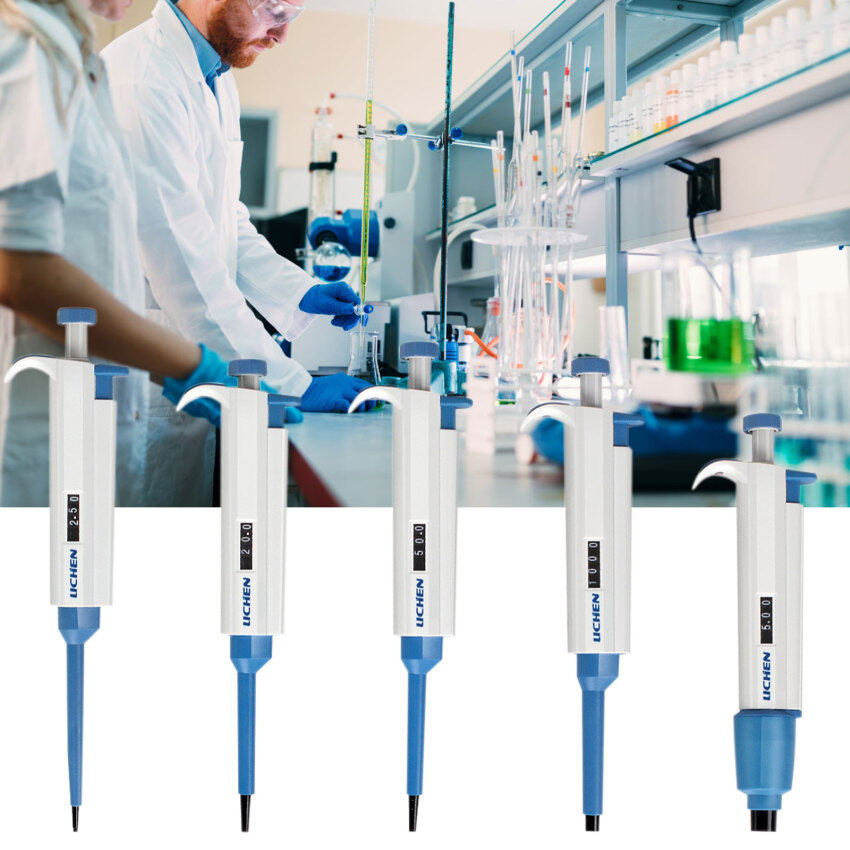 Official Store Laboratory Pipette Plastic Single Channel Digital Adjustable Micropipette Lab Equipment With Pipette Tips