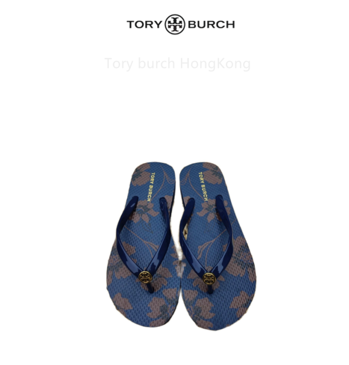 Gold tory burch flip on sale flops