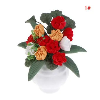 dolls house miniature flowers