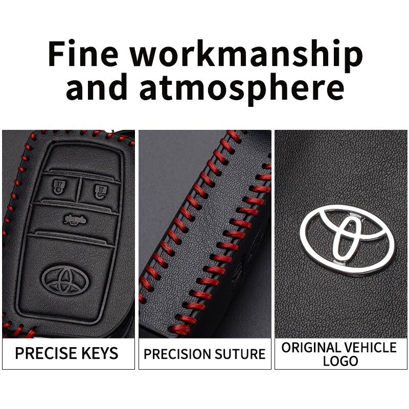 Bao Da Chìa Khóa Móc Khóa Xe Hơi Toyota Đồ Bảo Vệ Móc Chìa Khóa Điều Khiển Từ Xa
