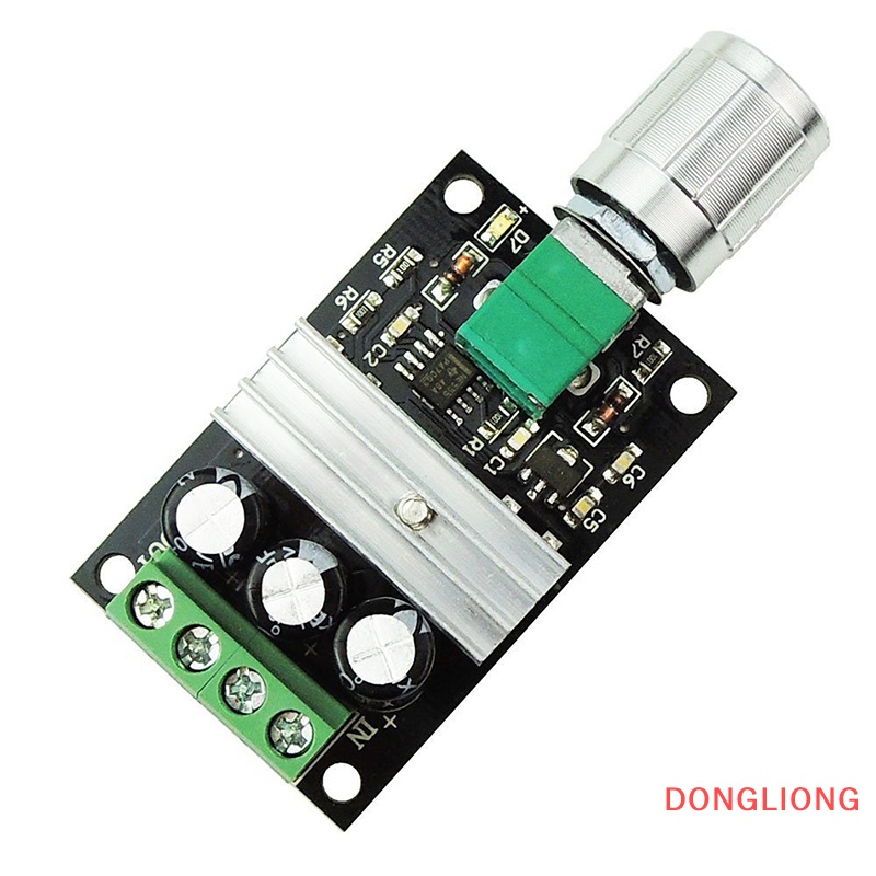 DONGLIONG PWM DC Motor Speed Controller 6V 12V 24V 28V 3A Speed Regulator Switch