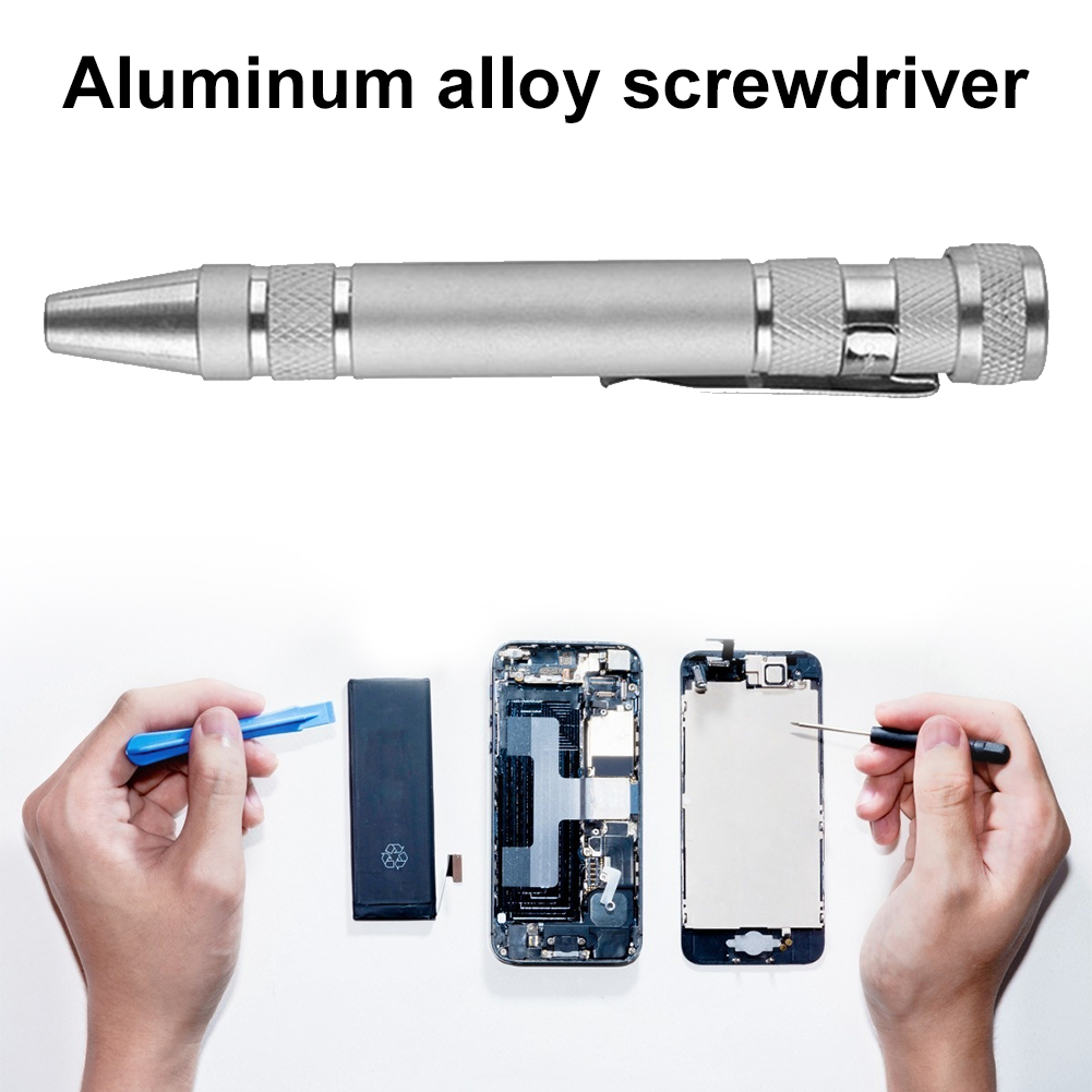 Bộ Dụng Cụ Cầm Tay Sửa Chữa Điện Thoại Tay Cầm 8 Trong 1, Đa Dụng Chính Xác Pen Tuốc Nơ Vít Bộ Dụng Cụ Sửa Chữa Cầm Tay