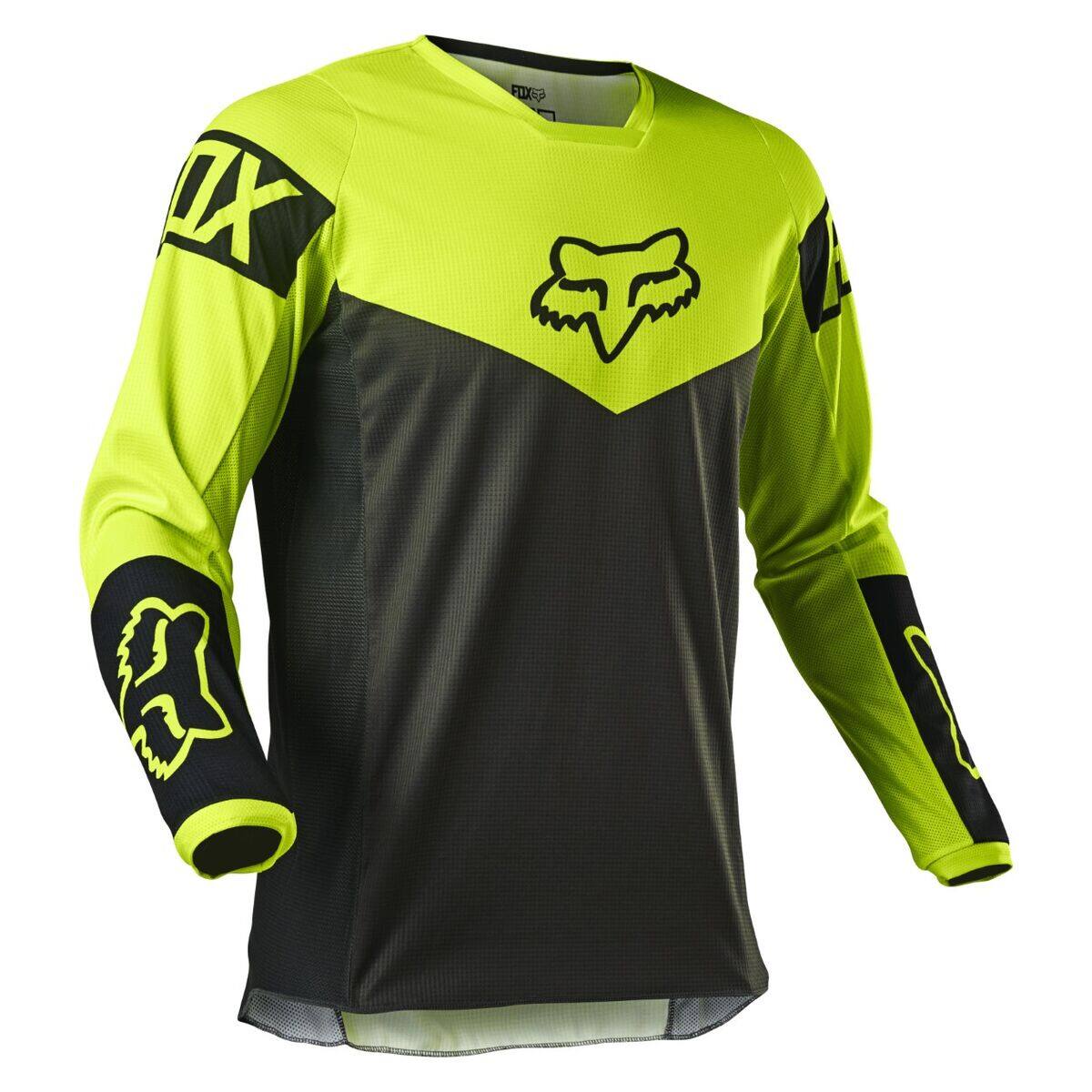 Motorcycle Bike Top Mountain Bike Gray Long Sleeve Cycling Jersey Downhill Racing Sportswear Men
