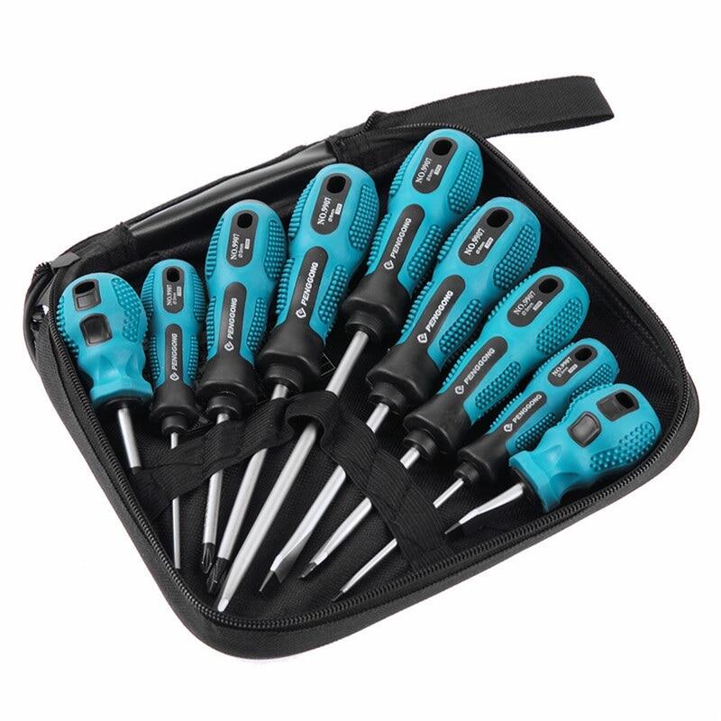 High Precise Screwdriver Set 9 In 1 Torx Multi-bit Tools Set Repair Screw Driver Screwdrivers Kit Tools