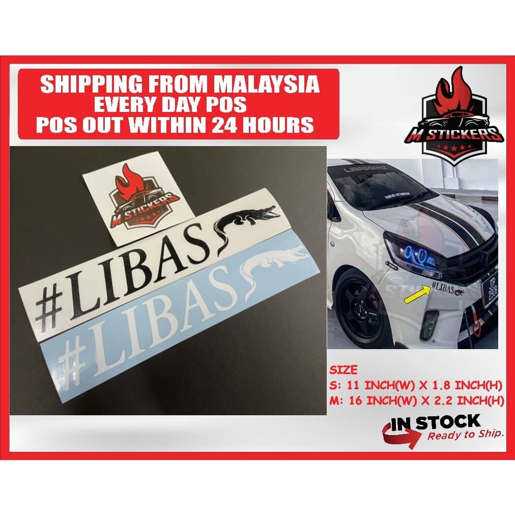 LIBAS BUAYA CAR STICKERS KERETA STICKER Lazada