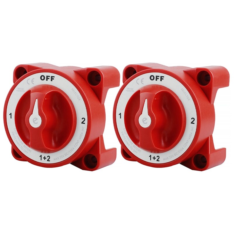 2X DC 32V 350A Battery Switch 4Position Selector Marine Boat Battery