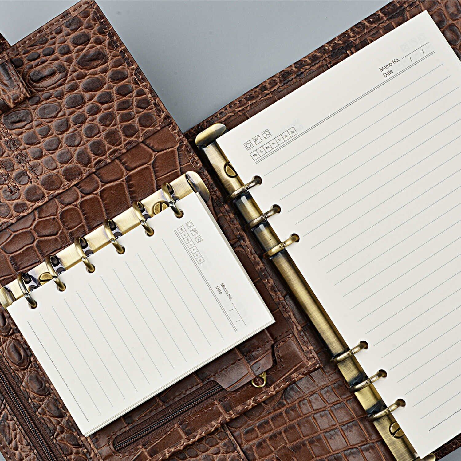 4 Pcs/ Lot High Quality Ring Binder Notebook Insert Refills 6 Holes A5 A6 A7 Personal Spiral Diary Planner Inner Core 100G Paper