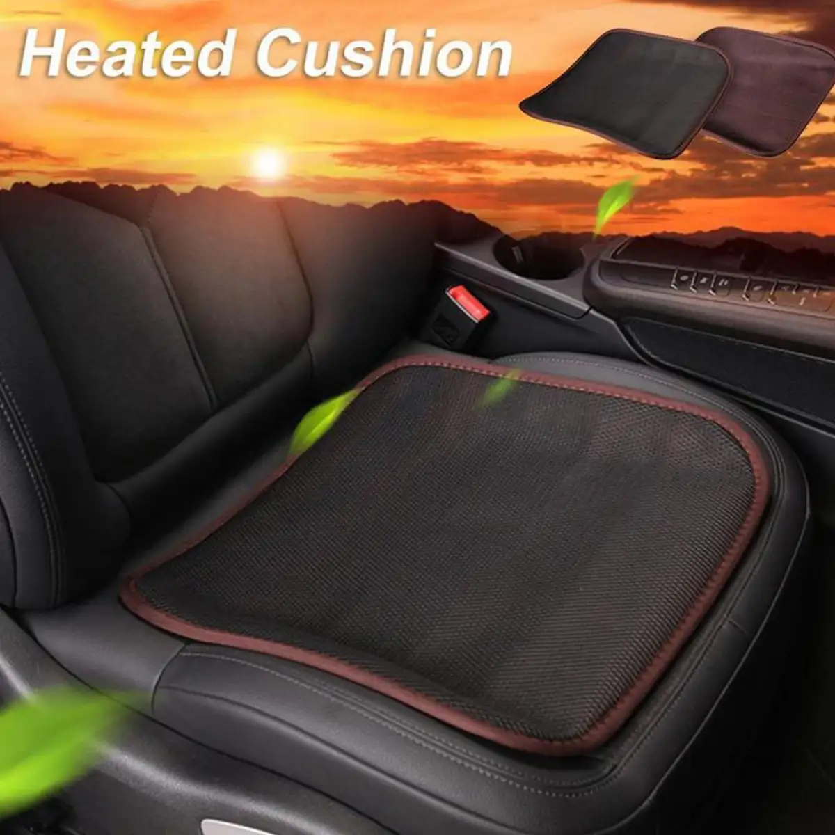 2pc Car Heated Seat Cushion Usb Chair Warmer 12v Heated Chair Supplies Cover Warm Office For Auto Home Heated Pad Seat Nonslip K3s1 Lazada