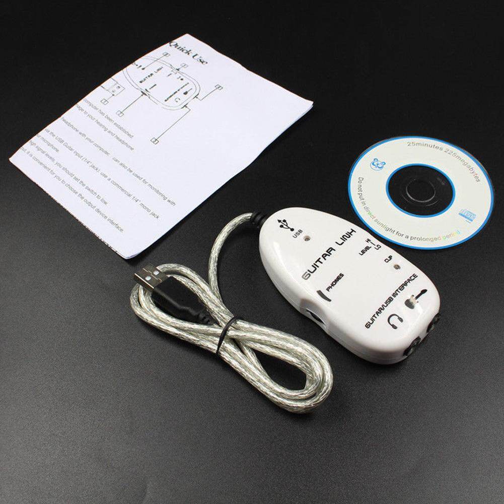 USB guitar recording cable