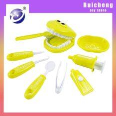 RUICHENG Nha Sĩ Đồ Chơi Giả Vờ Nha Sĩ Kiểm Tra Mô Hình Răng Set Kit Giáo Dục Nhập Vai Mô Phỏng Đồ Chơi Học Tập Trẻ Em Trẻ Em Bác Sĩ Đồ Chơi