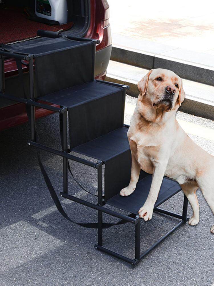 Car Dog Steps Pet Stairs Dog Ramp Lightweight Foldable Pet Ladder Ramp Puppy Stairs For High