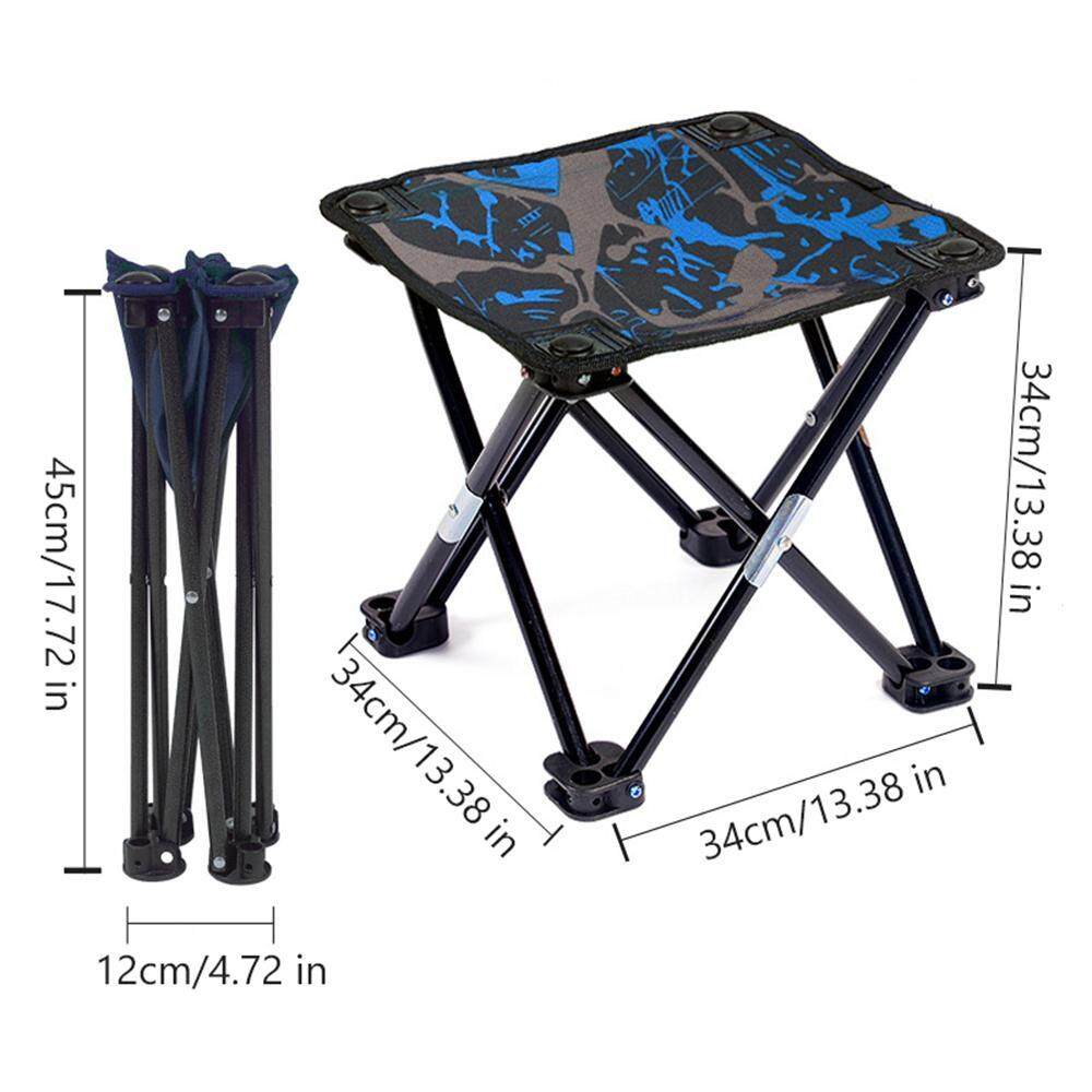 Portable Stool for Outdoor Folding Camping Stool Slacker Stool with Carry Bag