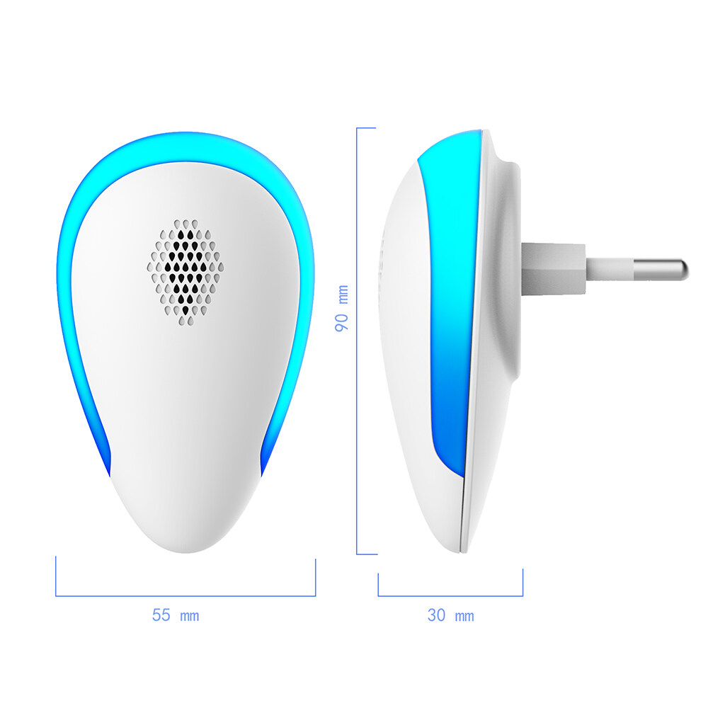 Ultrasonic Mosquito Repeller PlugandPlay Pest Repeller Variable Frequency Electronic Control