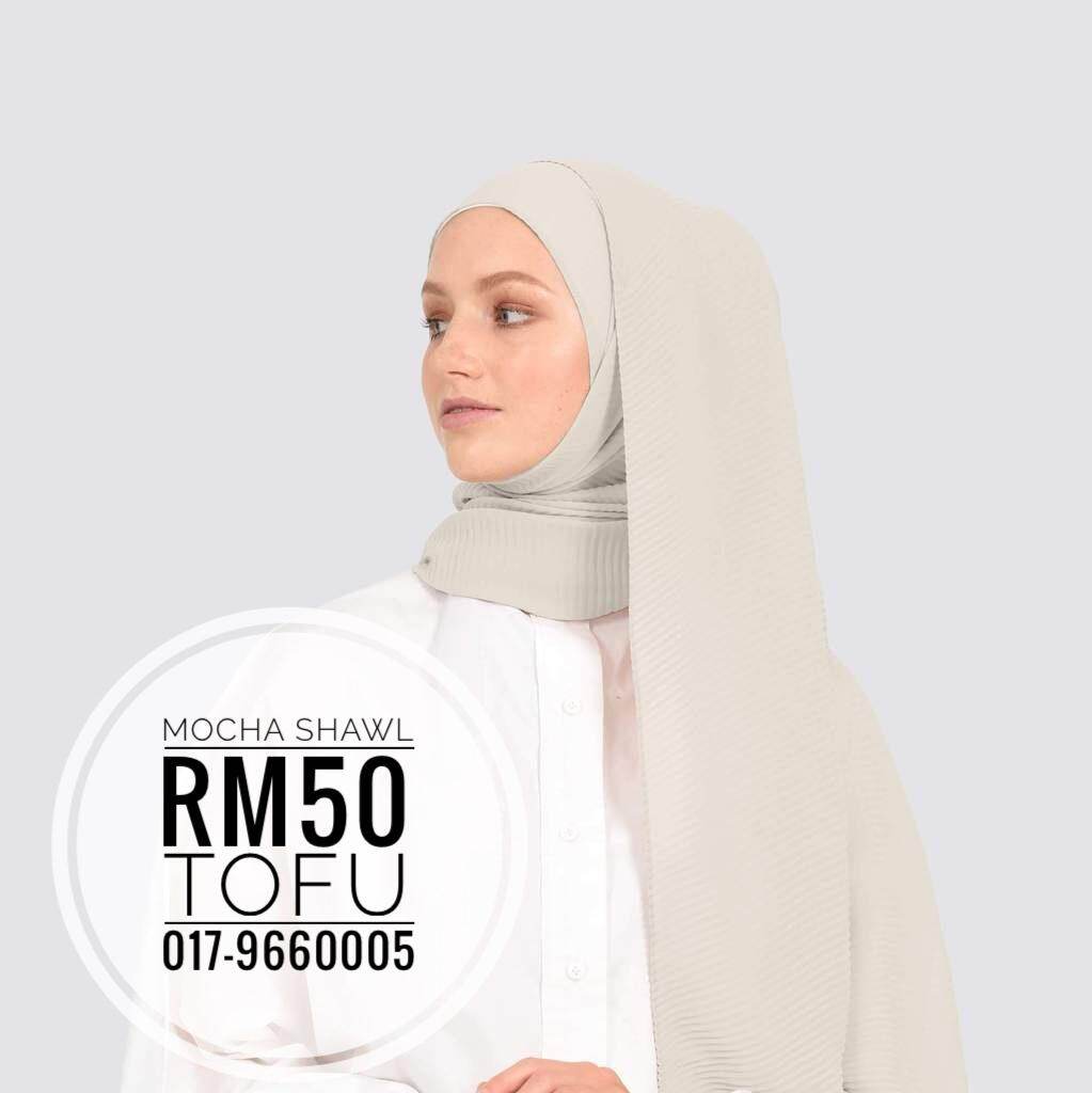 pleated shawl neelofa