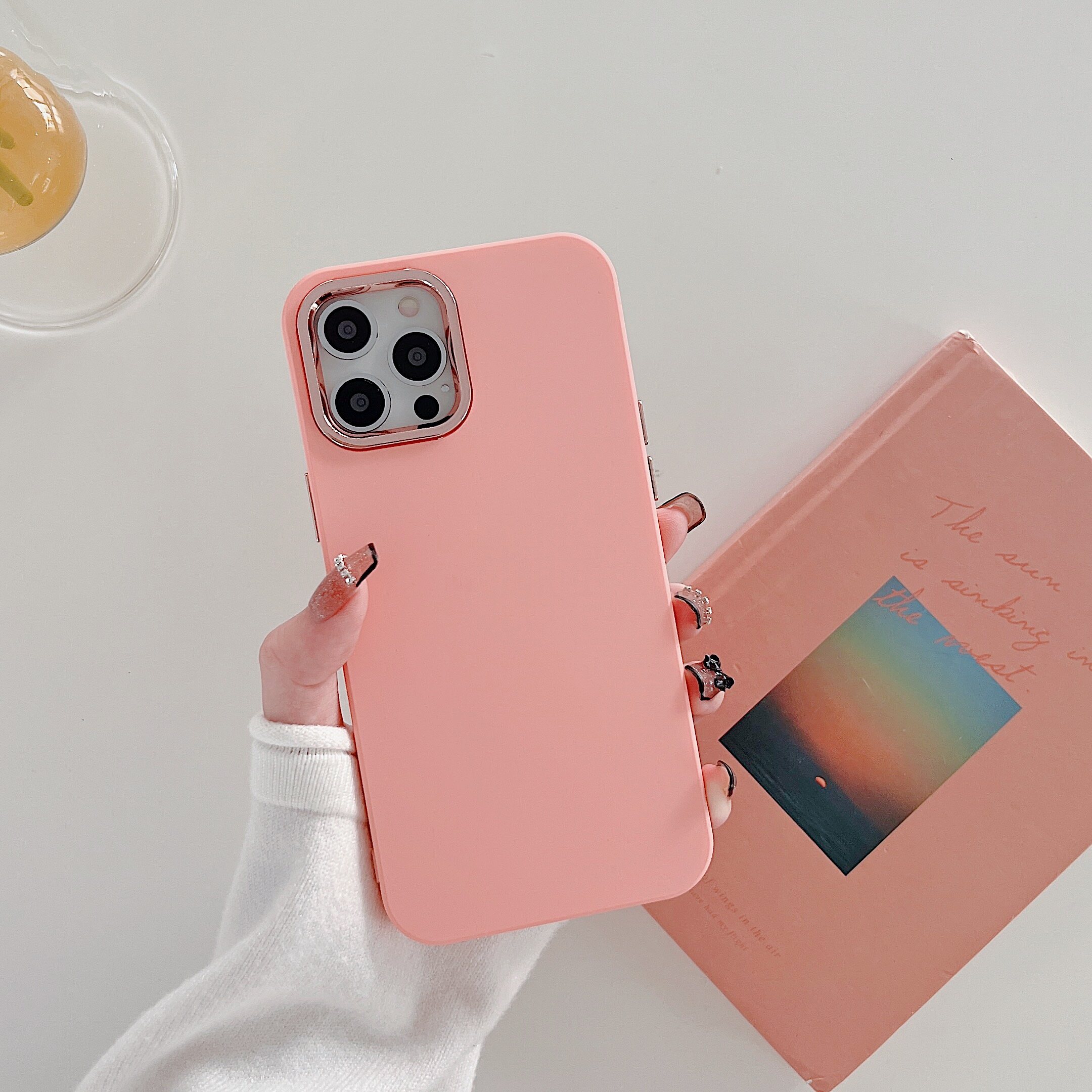 electroplate camera soft silicone phone case for iphone 14 pro max iphone 11 12 pro max iphone 13 pro max anti fall phone casing cover