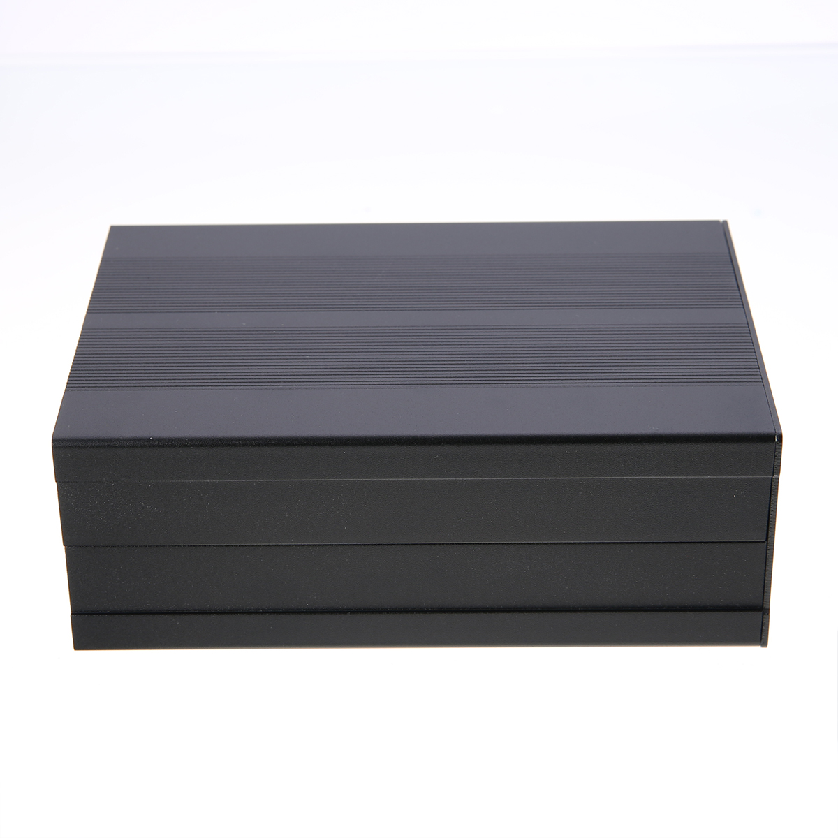 BOKALI 1 Bộ Hộp Nhôm Vỏ Ngăn Bảng Mạch Điện Tử Công Trình Đen 150*105*55Mm