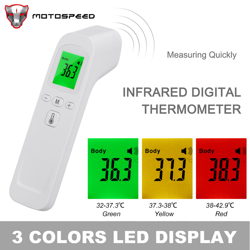 Infrared Forehead Ther-mometer Digital Ther-mometer Non-contact Body Temperature High Precision Measurement Device with Fever Alarm