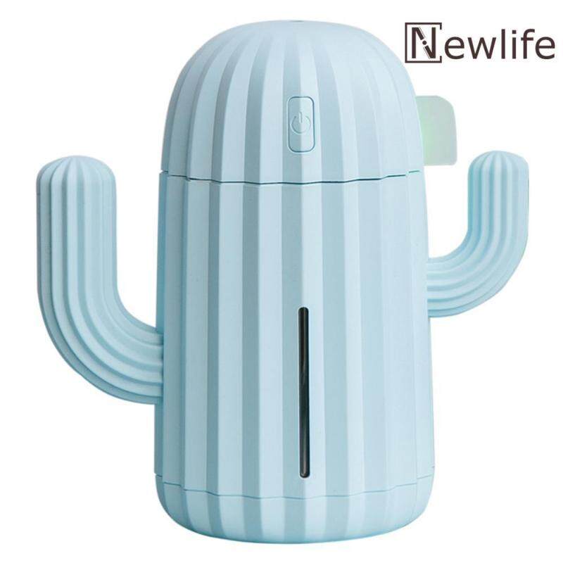 340mL Cactus USB Charging Humidifier 7 Color LED Aromatherapy Oil Diffuser Singapore