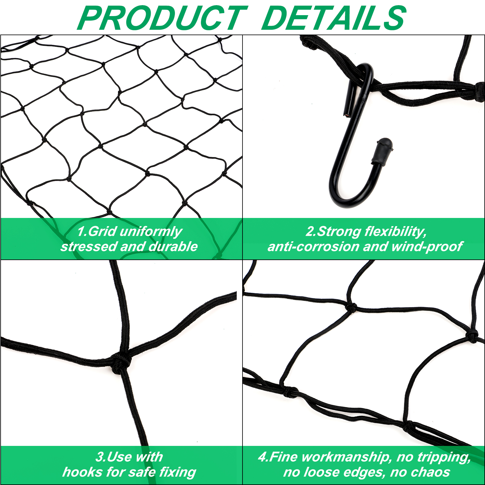 Trellis Netting for 4x4 ft Grow Tents, Dual-Layer Flexible Net 3x3 ft ...