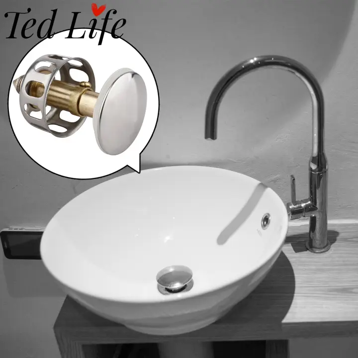Ted Life Universal Kitchen Basin Bounce Drain Filter Leak Bounce Core Bathroom Sink Basin Stainless Steel Push Type Sink Drain Stopper Leaking Plug Lazada Singapore