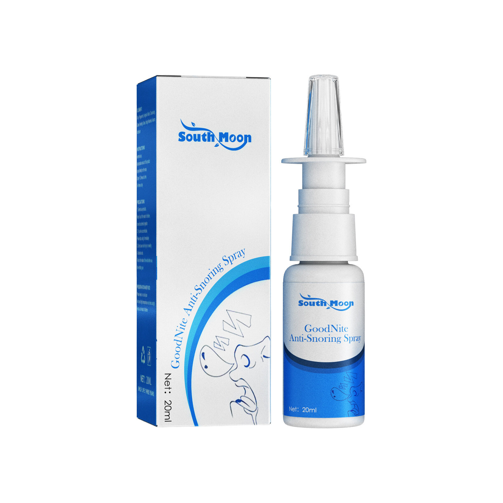South Moon Anti Snoring Nasal Spray Professional AntiSnoring Solution for Women Men Allergy