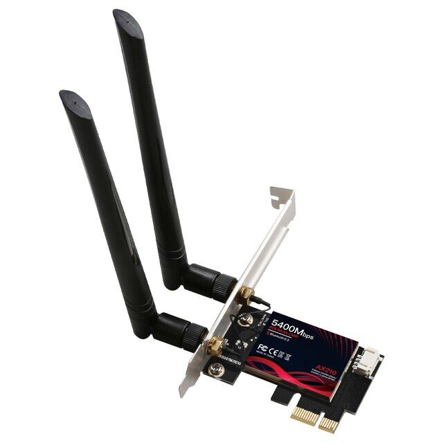 5374mbps tri band wifi 6e pci e wi-fi card wifi 6 pcie intel ax210 802.11ax wireless wifi adapter pci express network card win10