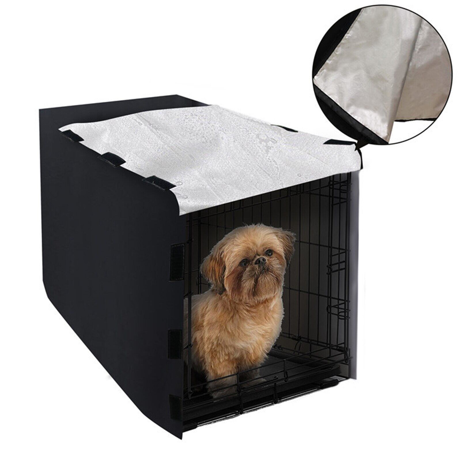 dog crate cover side opening