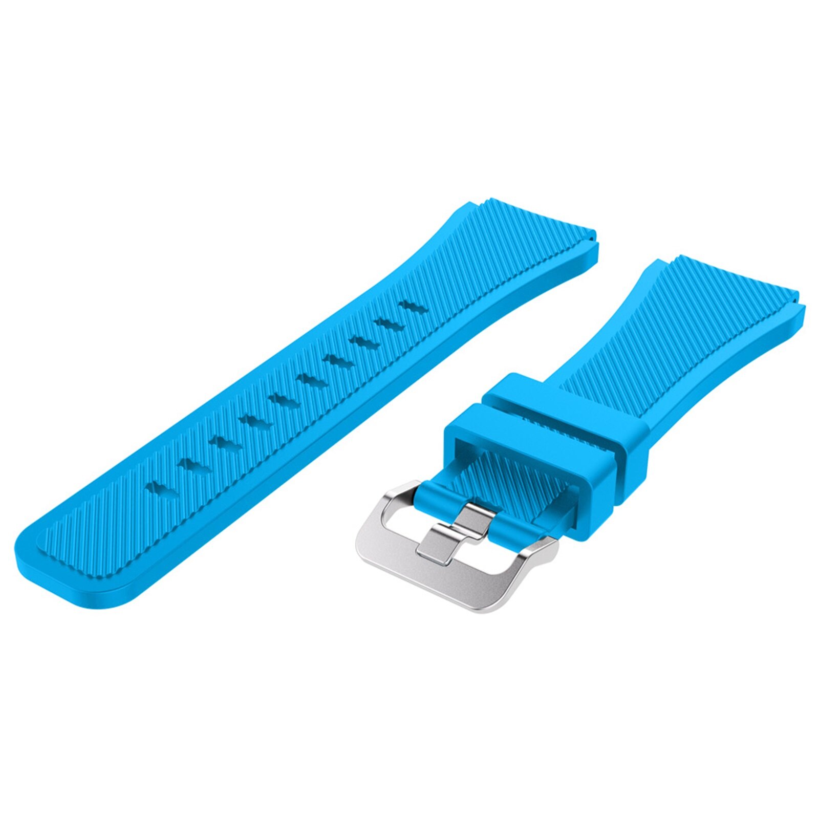 22mm silicone watch band metal clasp strap bracelet for ticwatch pro 3 e2 s2 gtx