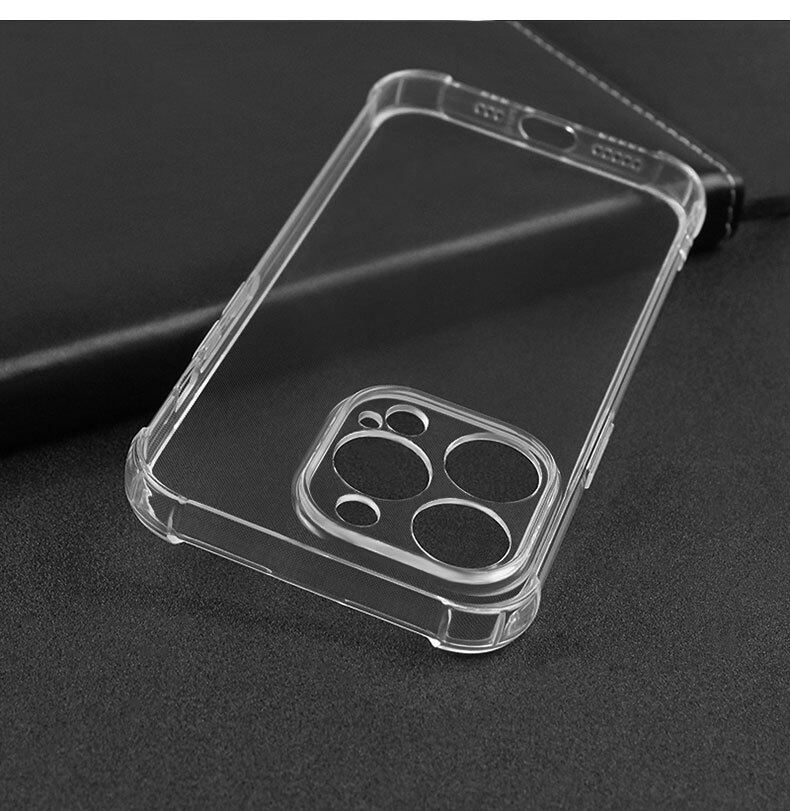 Soft Jelly Case for iPhone 14 Pro Max Clear Transparent Cover iPhone14 Plus Shockproof Shell Skin
