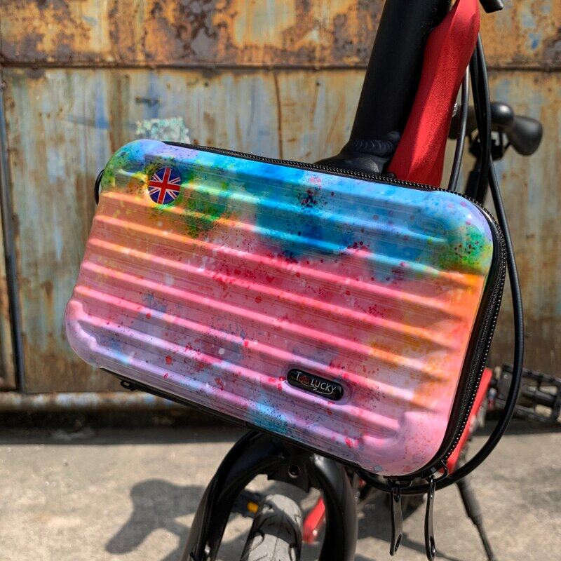Cho Brompton/Birdy Túi Vỏ Cứng Xe Đạp Gấp Được Nhiều Màu Có Giá Đỡ Cố Định Túi Đựng Đồ Thời Trang Trang Trí Cá Nhân