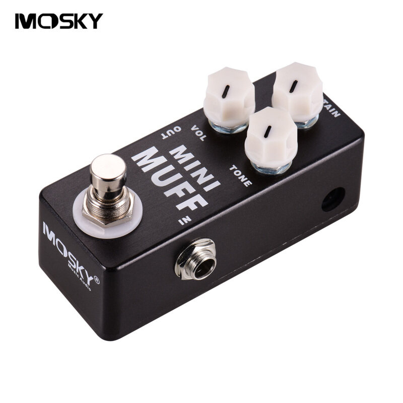 MOSKY MINI MUFF Electric Guitar Distortion Fuzz Effect Pedal Full Metal Shell True Bypass