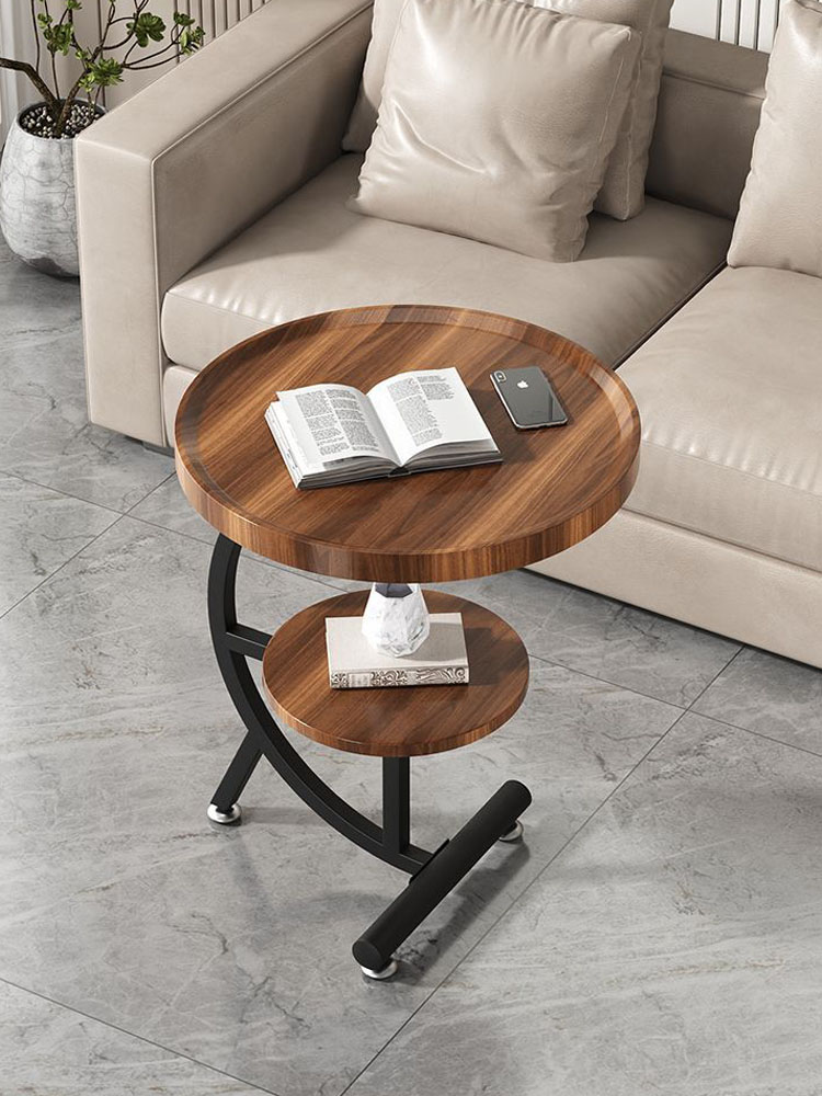 Small table next to the sofa, living room home small coffee table, mini balcony, small round table, simple corner table, bedroom bedside table