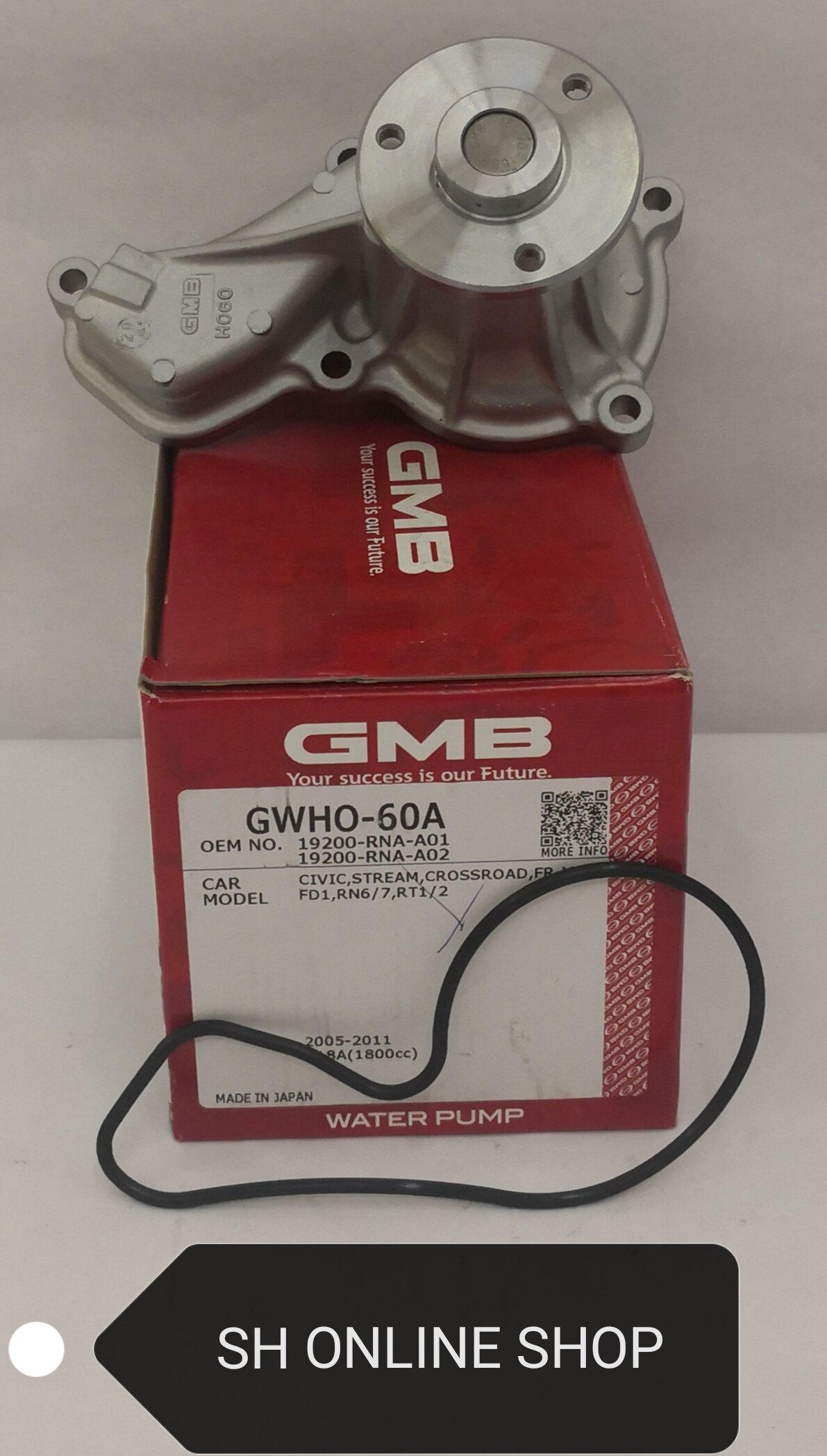 Water Pump (100 GMB) for Honda Civic FD SNA FB TRO 1.8 Stream SMA 1.8
