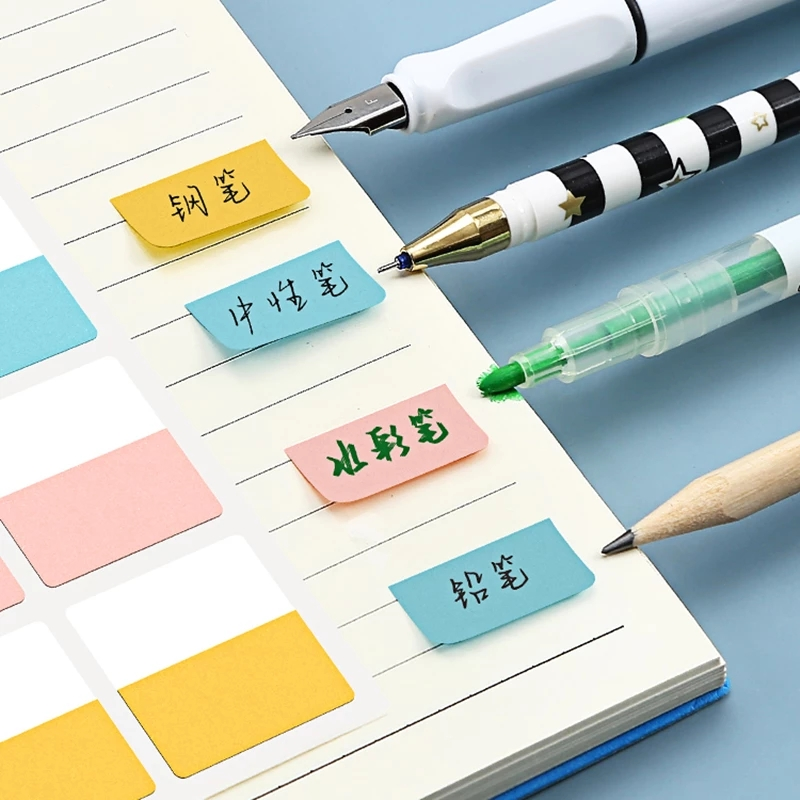 120Sheets Korean Index Sticky Notes Transparent Writable Classification Label Sticker
