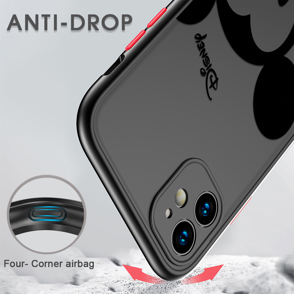 Ốp Hontinga Cho Samsung Galaxy Note10 Note 10 Plus Ốp Lưng Điện Thoại Trong Suốt Mờ Hình Chuột Dễ Thương Bảo Vệ Toàn Bộ Camera Ốp Cứng Cho Bé Trai Và Bé Gái