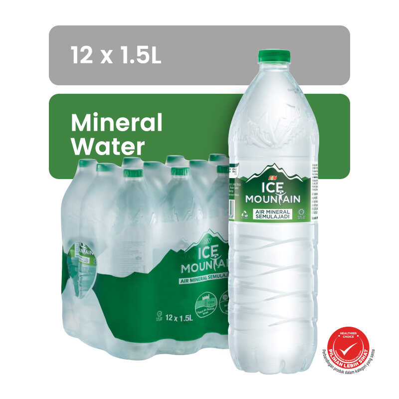 ICE MOUNTAIN Mineral Water 1.5L X 12 Lazada