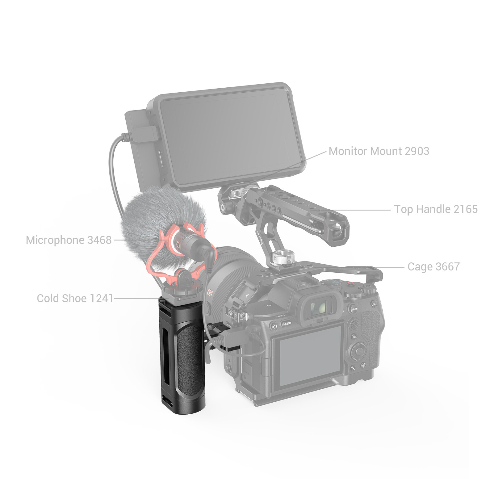 SmallRig Mini Tay Cầm Bên NATO 3813