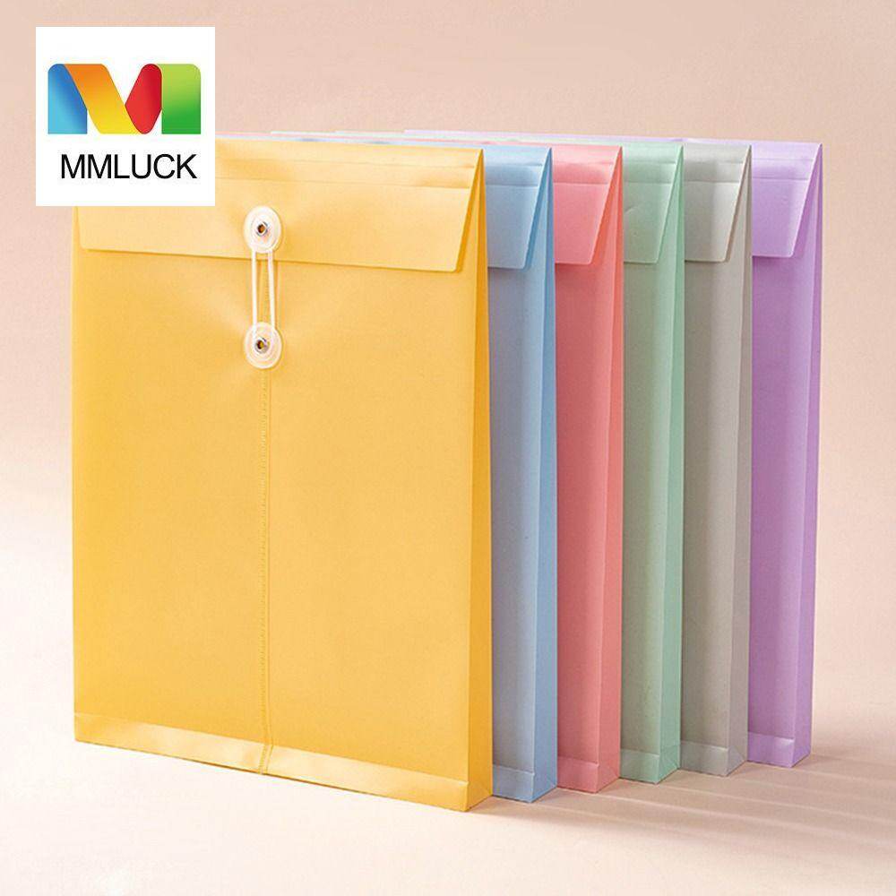 MMLUCK phong bì lớn A4 file tài liệu PP Túi sắp xếp giấy Ví đựng tài liệu A4 Túi sắp xếp hồ sơ bền sức chứa lớn trường học văn phòng