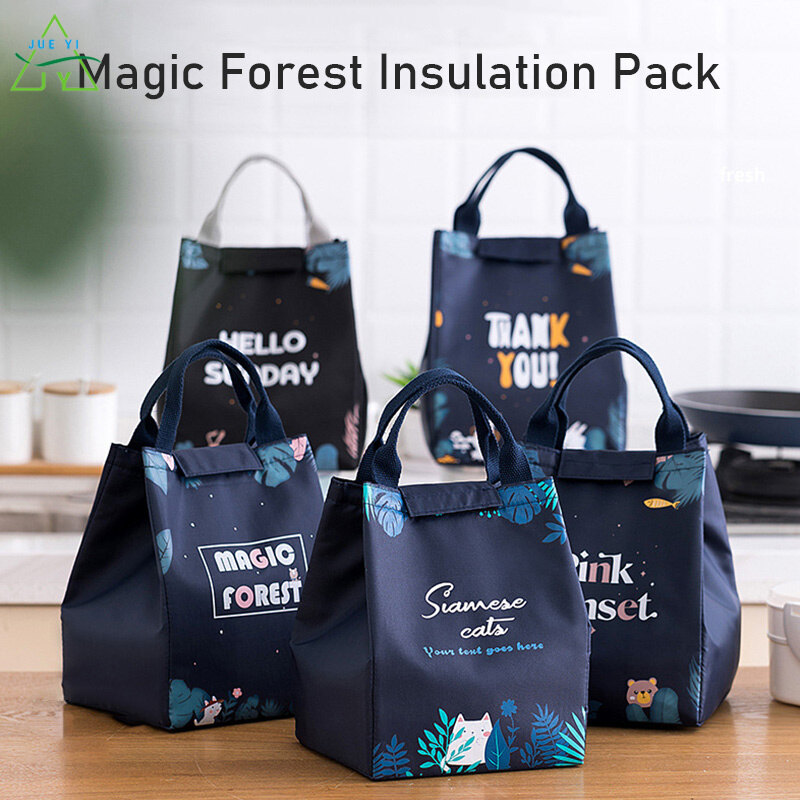 KS Magic Forest portable insulation bag thickened large-capacity lunch box bag insulation lunch bag